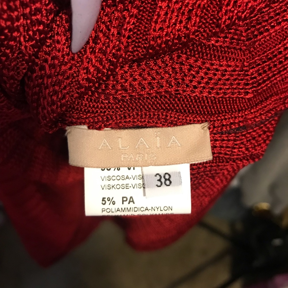 Alaia red dress